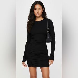 Princess Polly Lex Chic Black Long Sleeve Mini Dress